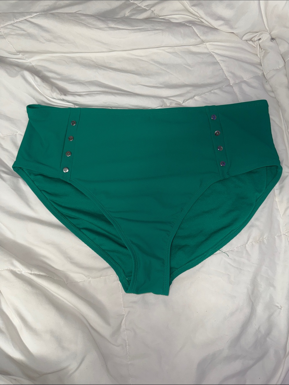 Time and Tru Teal-Green Swim Bottoms